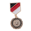 1 Piece New hOT Round Pattern Small Star Dangle Brooch Navy Style Alloy Retro Brooch for Women Men Formal Accessories Cool ORNAMENT