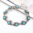 New Fashion Ethnic Style Bohemian Turquoise Beads Vintage Necklace Collar