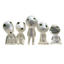 Set of 5 Mini Luminous Tree Elves Doll for Children Cartoon Character Toys Gift Gardening Ornament