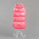 Pet Dog Puppy Cat Clothing Supplies Winter Warm Padded Coat Down Jacket Vest Apparel Outfit Pink L
