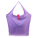 Nylon Foldable Mini Waterproof Portable Shopping Shoulder Grocery Travel Bag Purple