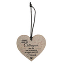 Best Friends Novelty Colleagues Fun and Laughter Wooden Hanging Heart Leaving Gift Plaque Wine Bottle Tags