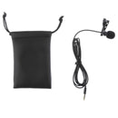 3.5mm Lapel Lavalier Microphone Condenser Mic with Small Bag for Smartphone Phone
