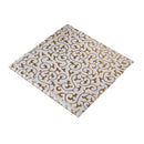 Gold Embossed Square Drink Cup Mat Leather Coasters for Wedding Party Gift