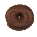 Women Girls Fashionable DIY Hair Styling Fashion Hair Doughnut Bun Ring Shaper Hair Donut Style Updo Light Coffee