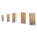 Titanium Coated HSS Drill Bits Set 50 Piece Plastic Wood Metal Kit 1.0-3.0mm