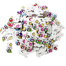 100 Pieces Wooden Mini Rabit Buttons 25mmx15mm Scrapbooking Crafting Sewing Decoration DIY Surprising
