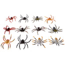 Set of 12pcs PVC Simulation Animal Spiders Model Figurine Children Science & Nature Toy Collection