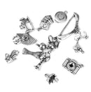 Men Women Mixed Shapes Charms Pendant For Necklace Bracelets Anklet Jewelry Making Accessory PACK OF 14PCS