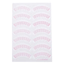 70Pcs 2 in 1 Eyelash Extensions Pads Stickers Paper Patches Tape Measurement