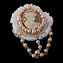 New Hot Resin palace Beauty Brooch Pin Sliver CHain Rose Gold Plated Lots Balls LITTLE Chain Dangle for Women Girls