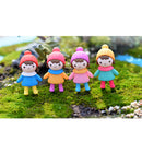 4 Pieces Micro Landscape Decorations Mini Resin Animal Garden DIY Girls