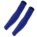 Outdoor Sports Bike Cycling Golf Arm Sleeves Sun UV Rays Protection Comfortable Breathable Arm Warmers Arm Cover 1 Pair Dark Blue L