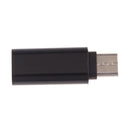Type C to 3.5mm Adapter Black Portable USB-C Headphone Audio Aux Mic Connector