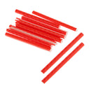 ABS Tube Bike Bicycle Crisscrossed Slot Structure Reflective Spokes PACK OF 12PCS Red
