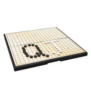 Magnetic Go Game Weiqi Chess Set With Single Convex Magnetic Plastic Stones and Foldable Goban Board Game Puzzle Toy