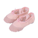 Kids Girls Clothing Accessory Pink Canvas Flat Ballet Shoes Pair US Size 8