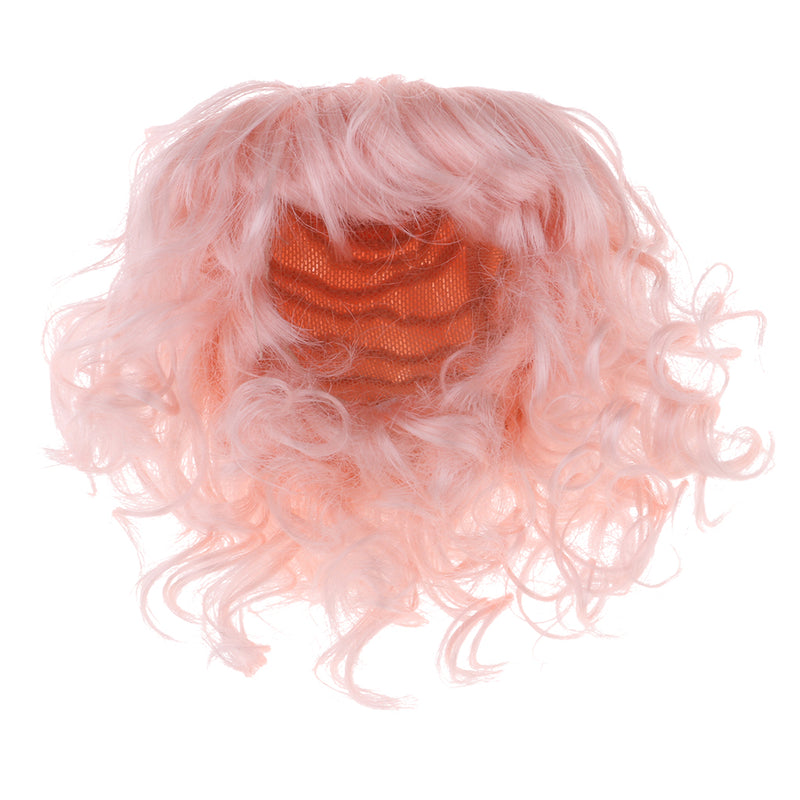 1/4 Dolls Hair Medium-length Curly Wig Neat Bangs For 1/4 Bjd YOSD Doll Accs