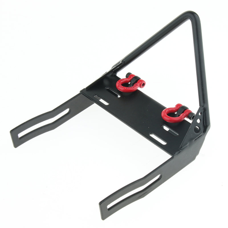 1/10 RC Crawler Bumper Bull Bar w/ Shackle Tow Hook for Axial SCX10 Car Accs