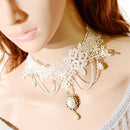 Women Girls Water Drop Imitation Pearl Necklace Pendant Chunky Statement Jewelry Wedding Birthday Xmas Party Supplies