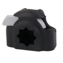 Plastic Kayak Boat Fishing Rod Holder Semicircular Mount - Black