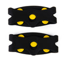 Pair Of Lightweight Convenient To Carry Anti-Slip Ice Crampons Hiking Climbing Walking Fishing Equipment Black