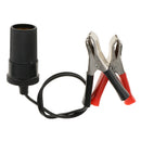 12V-24V Universal Motorcycle Boat Car Cigarette Lighter Socket Plug with 2 Crocodile Clip