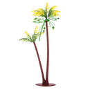 Plastic Artificial Coconut Palm Model Tree Model Sand Scene Prop 15cm Height