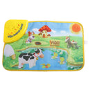 Magicdeal Kids Baby Toddlers Simulation Farm Animal Music Carpet Music Touch Play Singing Gym Carpet Mat Toy Gift