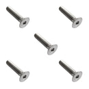 M8*30 Titanium Alloy GR5 TC4 Hex-Socket Screw Allen Head Cap Bolt Screw Pack of 5