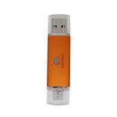 DOVEWILL Mini 2 in 1 OTG Micro USB 2.0 Flash Pen Drive Memory Stick for Android Phone Tablet Computer Gold 64G