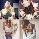 Women Girls Ladies Padded Bra Bralette Corset Tank Top Blouse White
