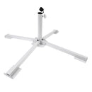 Portable Steel Folding Lawn Sunshade Anchor Patio Base Beach Umbrella Stand Holder White