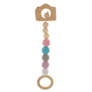 Wooden Camera Circle Beads Bracelet Safe Teether Chew Toy Baby Grasping Toy Colorful