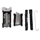 Bike Multitool, Cycle Bicycle Repair Tool Mountain Bike Compact and Lightweight Multi Function Folding Tool with Tire Lever