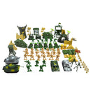 Plastic Action Figures Army Men Soldier Playset with Scaled Vehicles - 100 Pieces