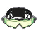 Head-mounted LED Light Goggles Lens Sports Glasses Eyes Protection Spectacles Eyewear Adjustable Strap Riding Skidding Cycling Lab Impact-resistant