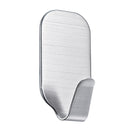 1 piece Single Hook Holder Stainless Steel Robe Towel Jacket Coat Bathroom Storage Silver