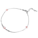 Women Girls Ladies Fashionable Adjustable Chain Silver Tone Anklet Ankle Bracelet