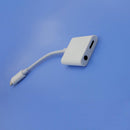 2in1 Charger Audio Adapter to 3.5mm Headphone Cable for iPhone7