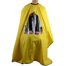Salon Hairdressing Cape Gown Viewing Window Cloth - Yellow