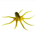 Artificial Soft Silicone Glowing Effect Octopus with Sucker Fish Aquarium Tank Decoration Ornaments Pet Supplies Yellow S