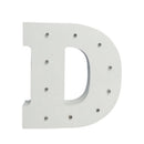 Wooden 6'' LED Marquee Letter Lights Circus Style Alphabet Light Up Signs D