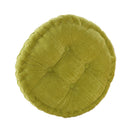 Round Comfortable Breathable Super Soft Cotton Filling Corduroy Seat Cushion Outdoor Dining Picnic Accessory Green