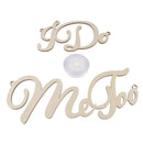 2 Pieces I Do Me Too Leaves Wooden Hanging Decor Wedding Chair Sign