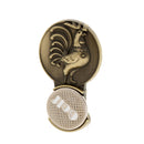 Copper Golf Ball Markers Magnetic with Hat Clip Set Zodiac Chicken Style Golfer Gift Accessory