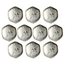 10 Pieces Tibetan Silver Flower Bead Caps Antique Alloy Spacer Beads Charms Jewelry Findings Craft DIY Supplies 3.0cm