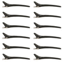 12 Pieces Hairdressing Salon Matte Sectioning Clamp Hair Clips Hairpins Grip Barrettes