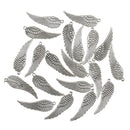 20 Pieces Tibetan Silver Angel Wing Charm Pendant Jewelry Making Accessories