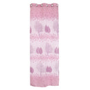 Floral Pattern Window Door Balcony Drape Curtain Home Office Decor Purple